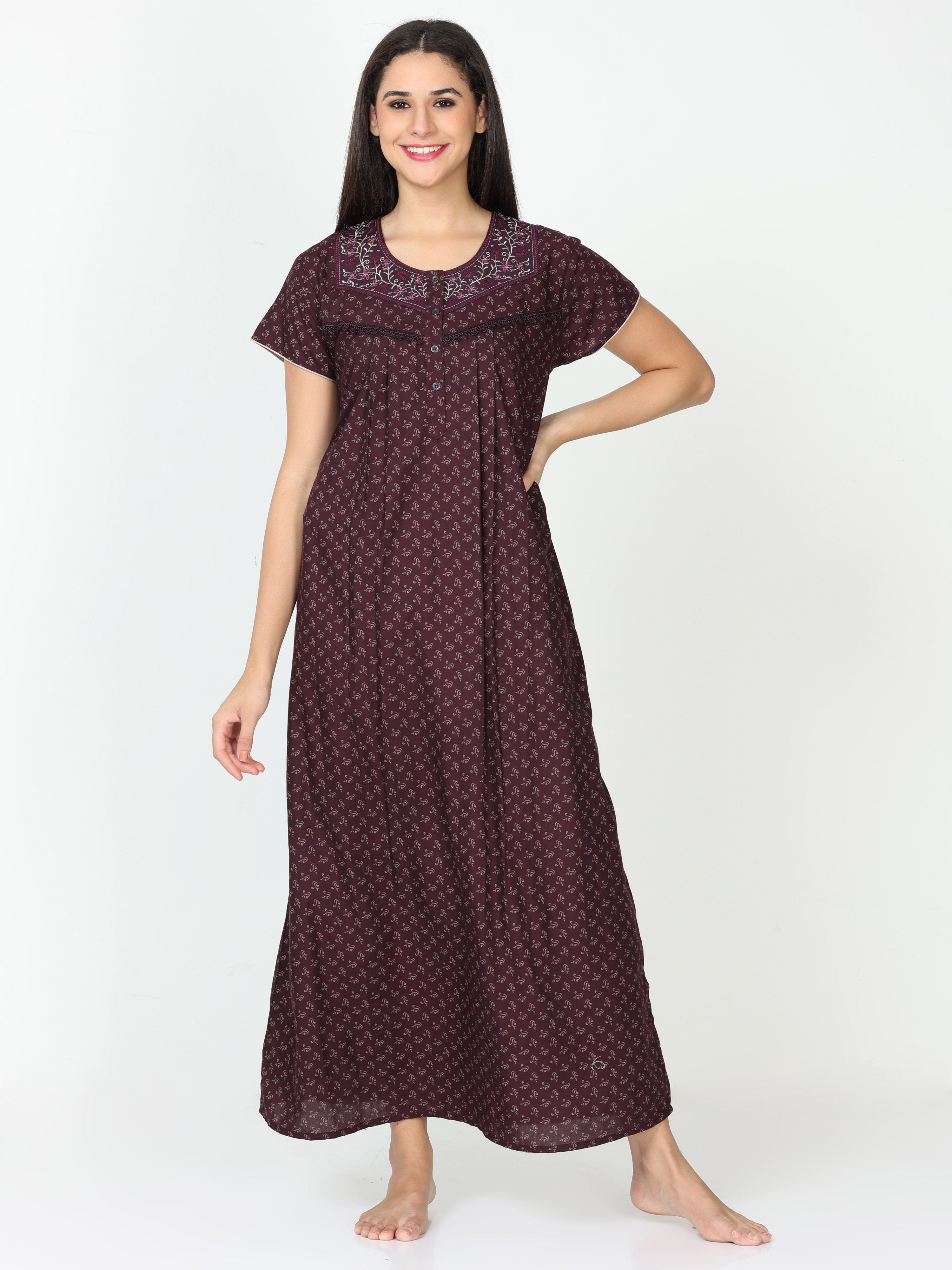 Polyester discount cotton nighties