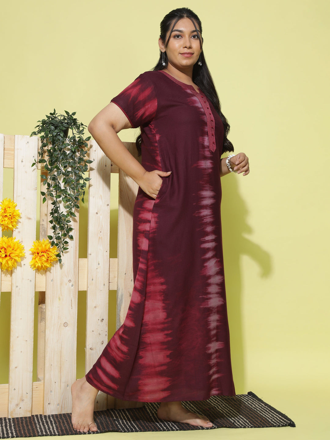  Alpine Nighty  Buy Trendy Maroon Designer Nighty at Great Price Online- 9shines label 