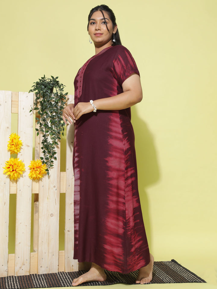  Alpine Nighty  Buy Trendy Maroon Designer Nighty at Great Price Online- 9shines label 