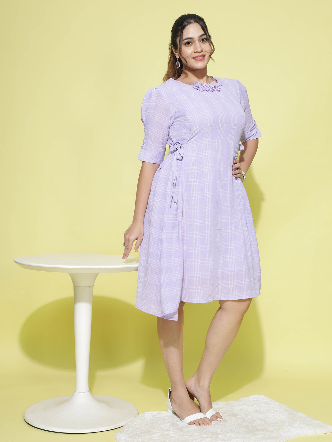  Casual Dresses  Printed Dresses For Women - Shop Latest Lilac Dress Online- 9shines label 