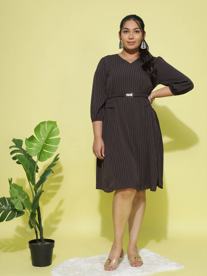  Casual Dresses  Plus Size Dresses Online India - Buy Black Polyster Dress- 9shines label 