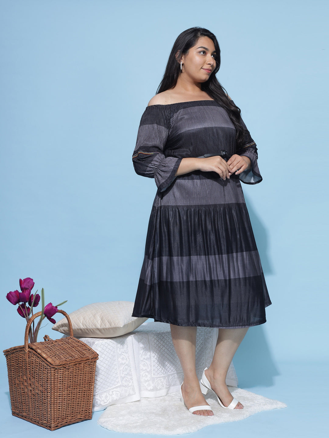  Casual Dresses  5xl Dresses Online India - Shop Grey Dress For Women Online- 9shines label 