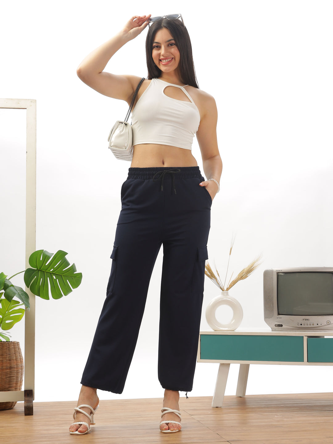 navy-cargo-pants-with-elastic-waist-pockets-for-women