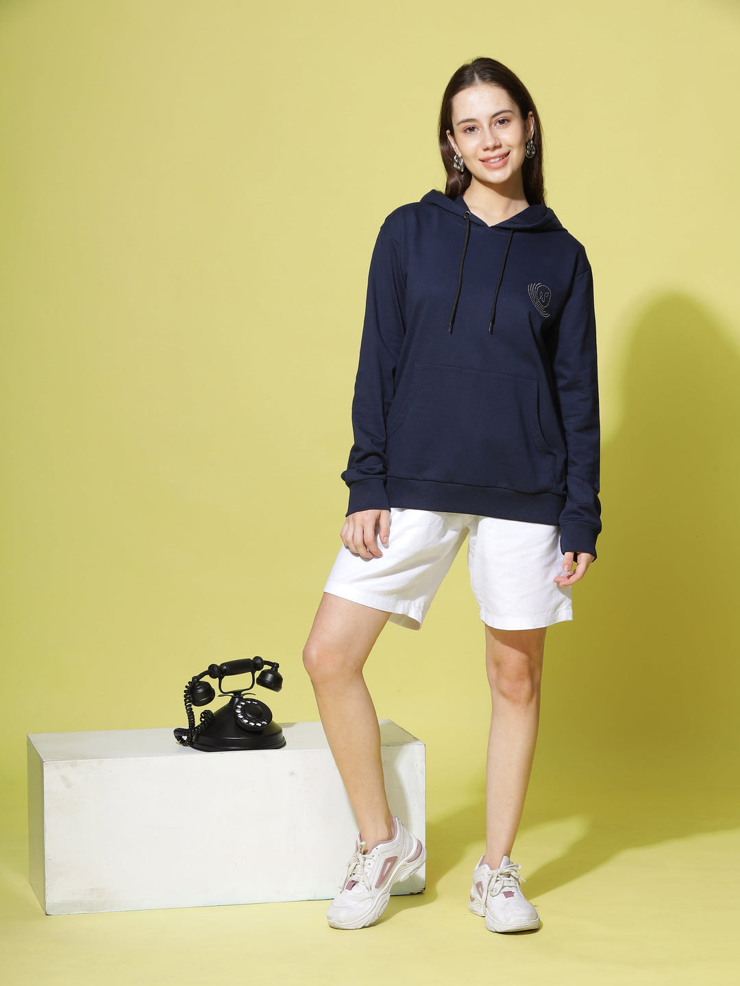  Hoodies  Shop Stylish Women's Navy-Blue Hoodies at 9shinesLabel- 9shines label 