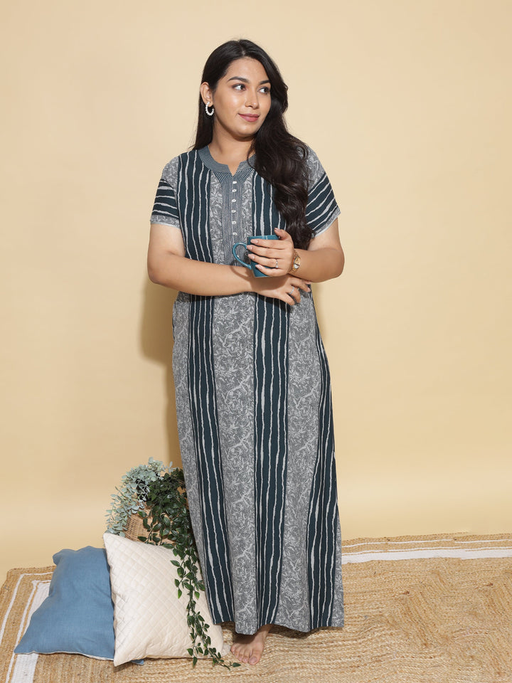  Alpine Nighty  Buy Latest Green Ladies Maxi Nighty Online in India- 9shines label 