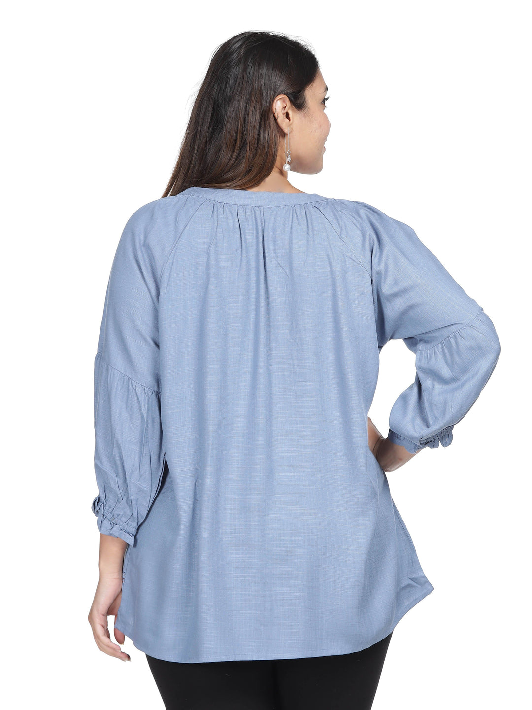  Casual Tops  Rayon Tops For Ladies - Buy Blue Rayon Top Online In India- 9shines label 