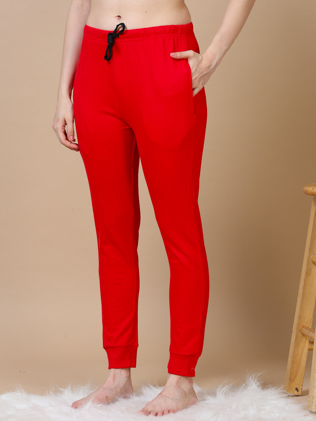  Jogger set  Hosiery Cotton Red Track Suit | Winter Track Suit- 9shines label 