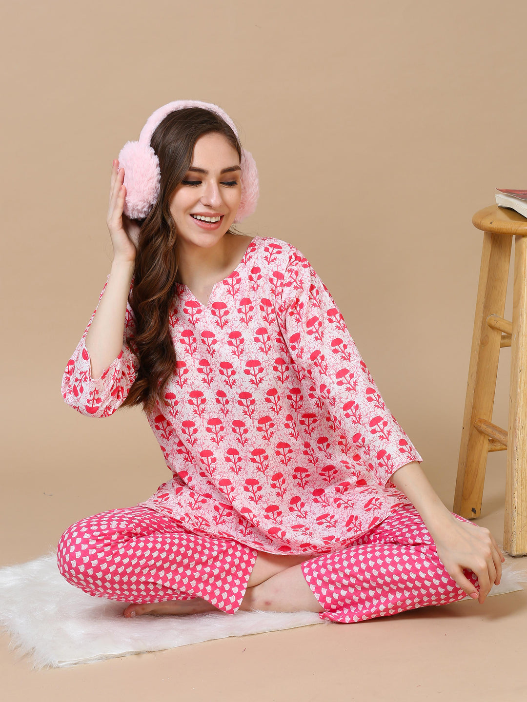 Dusky Rose Rayon Coord Set: Premium Clothes for Women