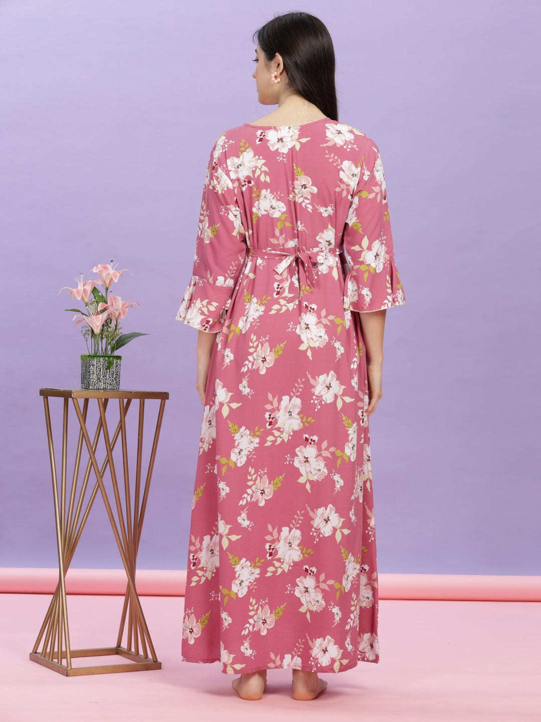 pink-floral-rayon-nighty