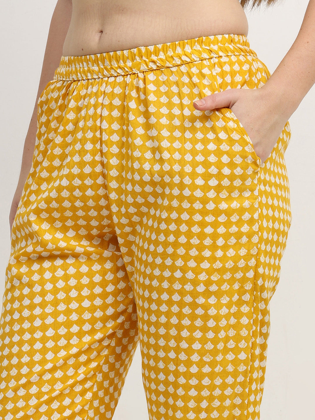 Pure Cotton Co-ord Sets Yellow - 9shines label