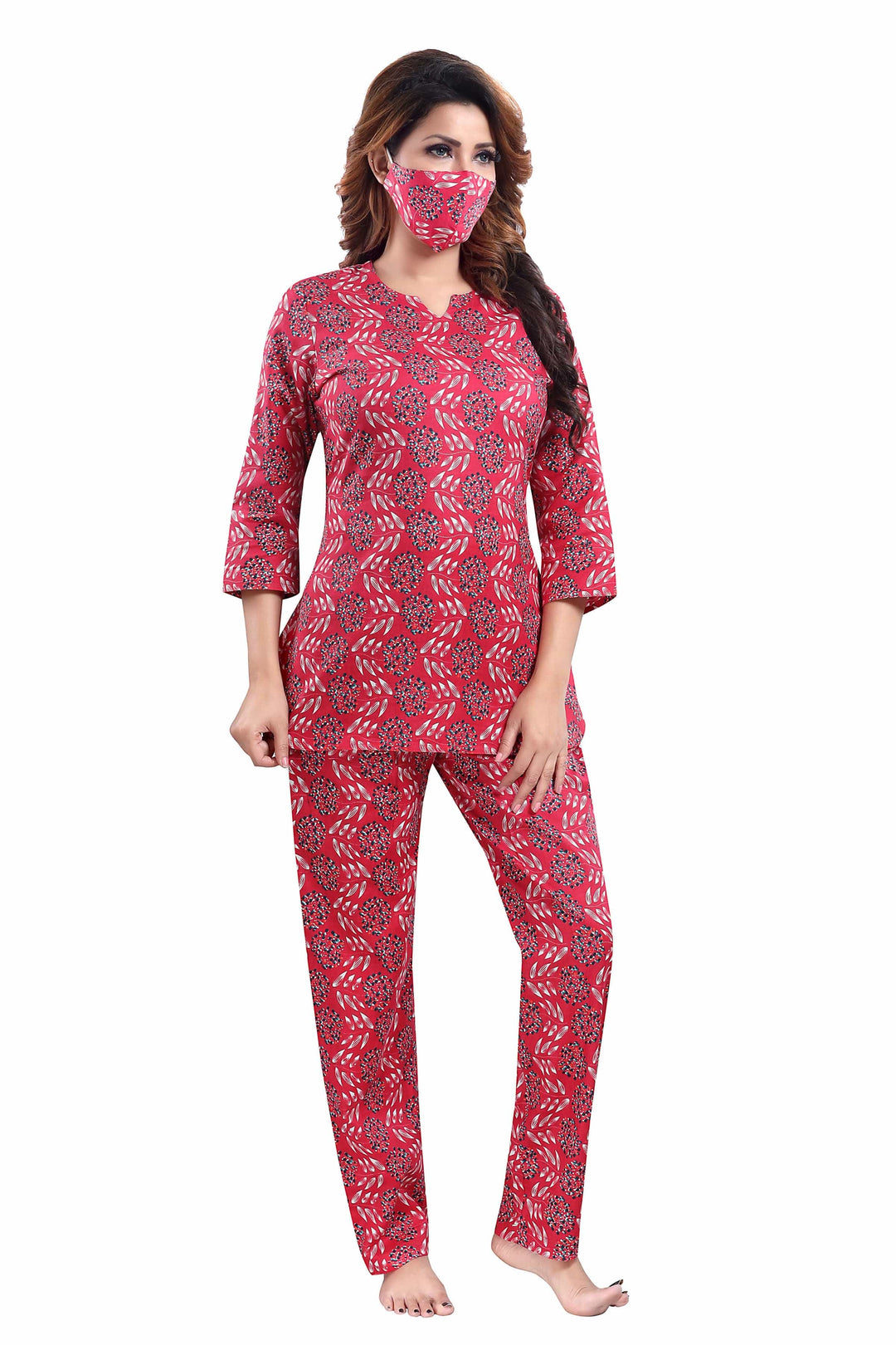  Co-ord sets  Buy Pure Cotton Ruby womens co ords- 9shines label 